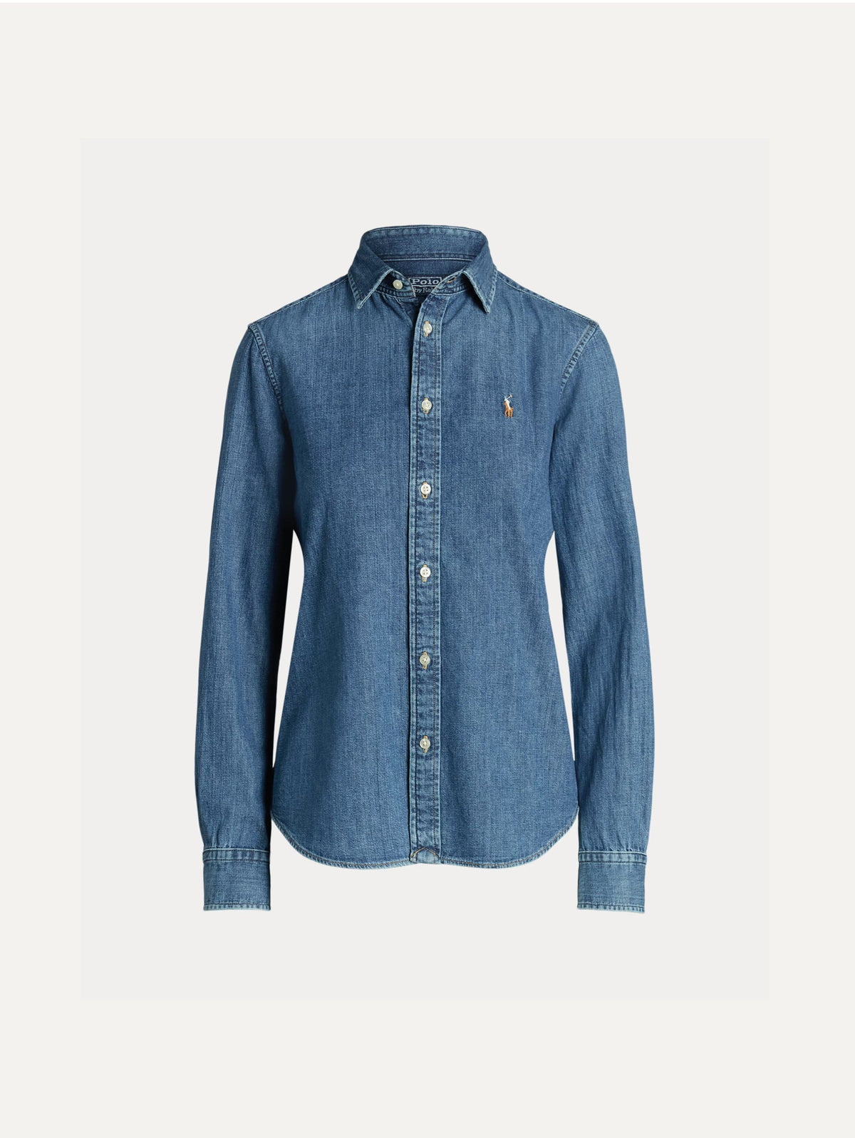 2026 New Arrival Camicia in Denim Slim Fit Blu