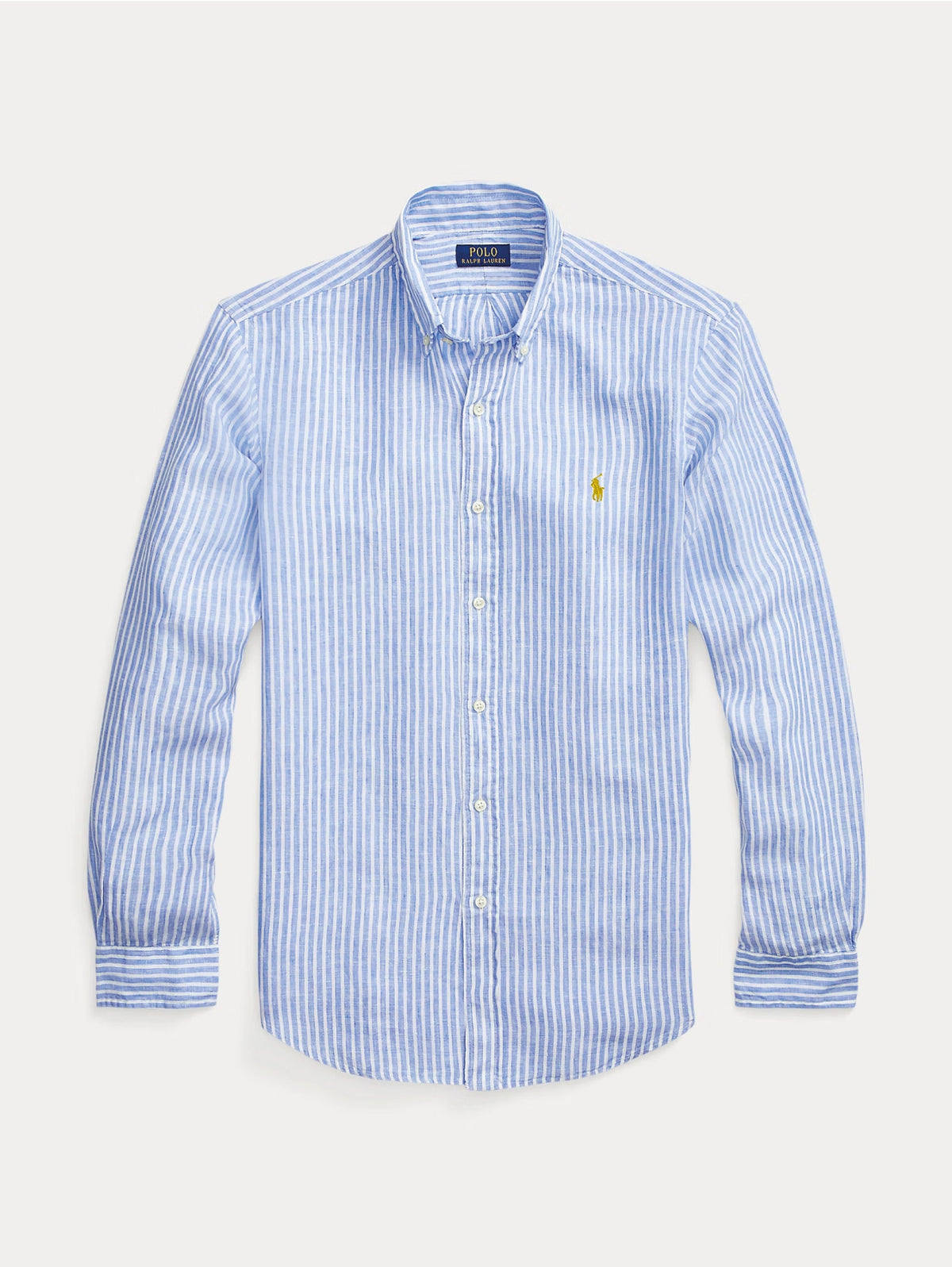 2026 New Arrival Camicia in Lino a Righe Blu/Bianco