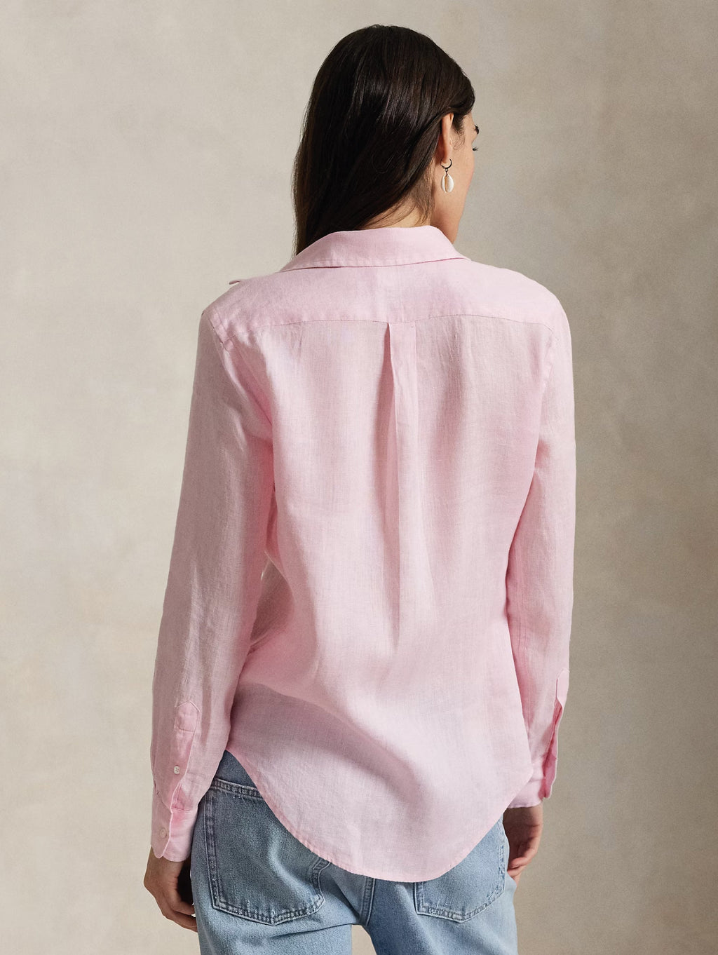 2026 New Arrival Camicia Classic Fit in Lino Rosa