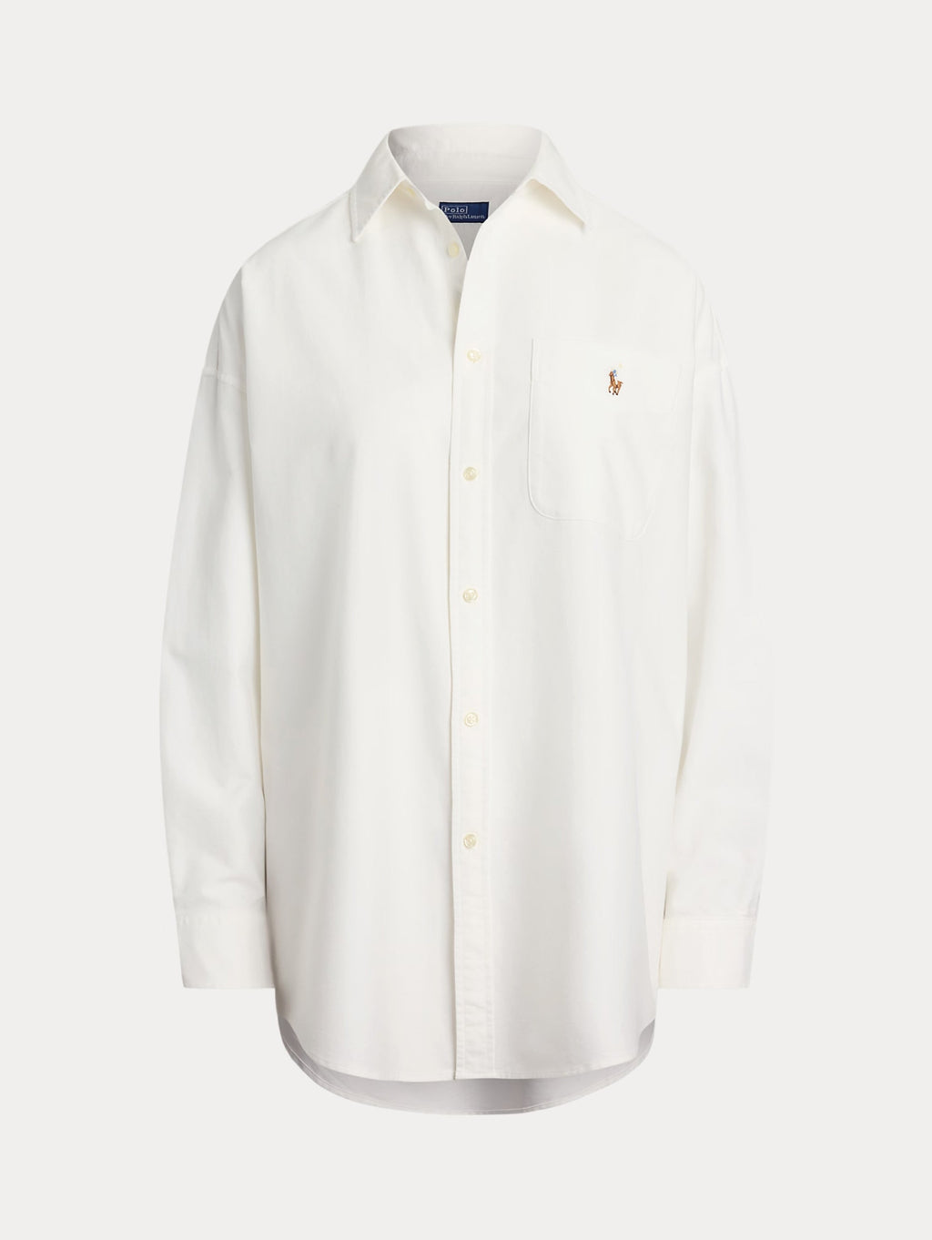 2026 New Arrival Camicia Big Fit in Cotone Oxford Bianco