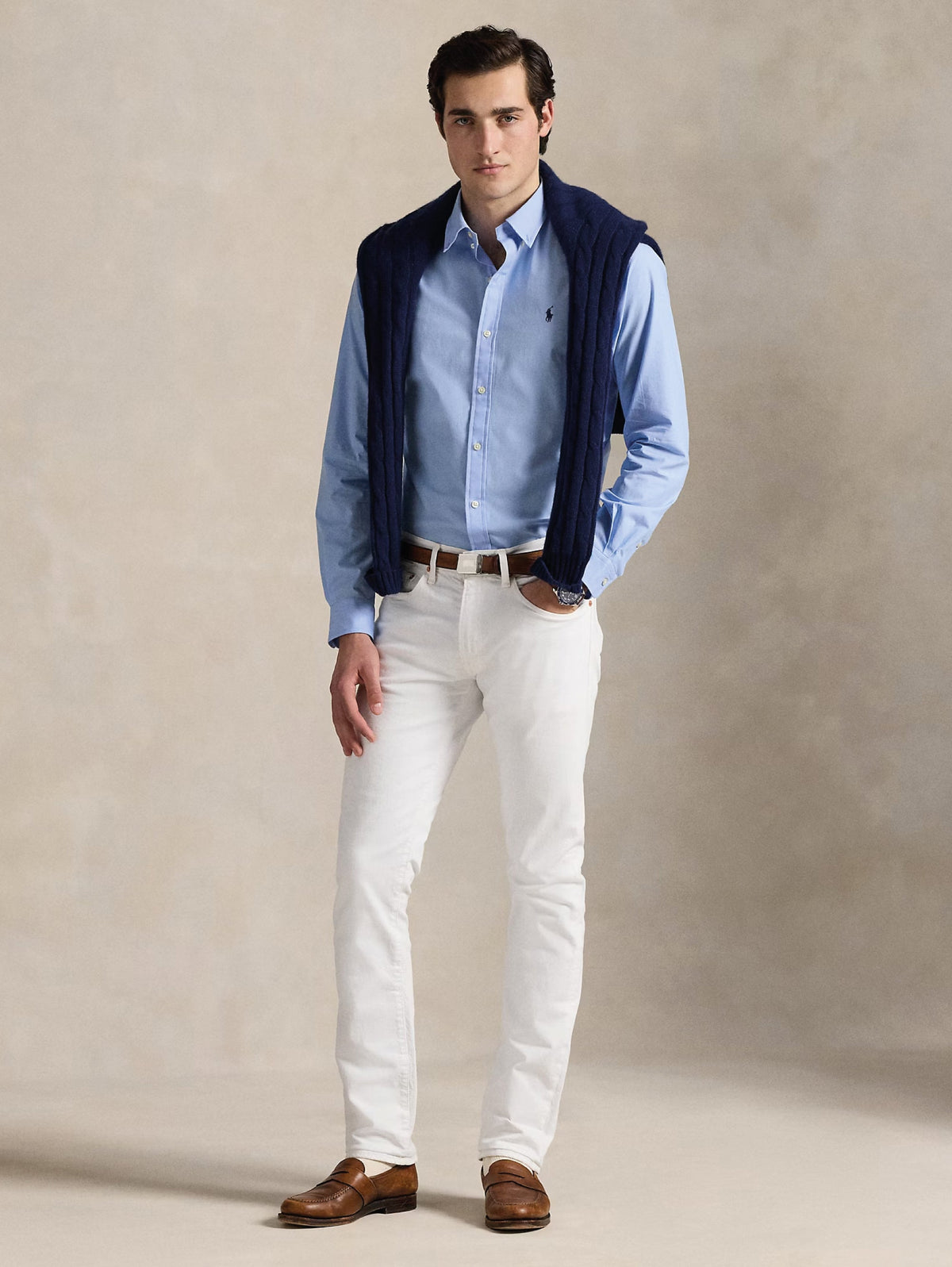 2026 New Arrival Camicia Slim Fit in Cotone Traspirante Blu