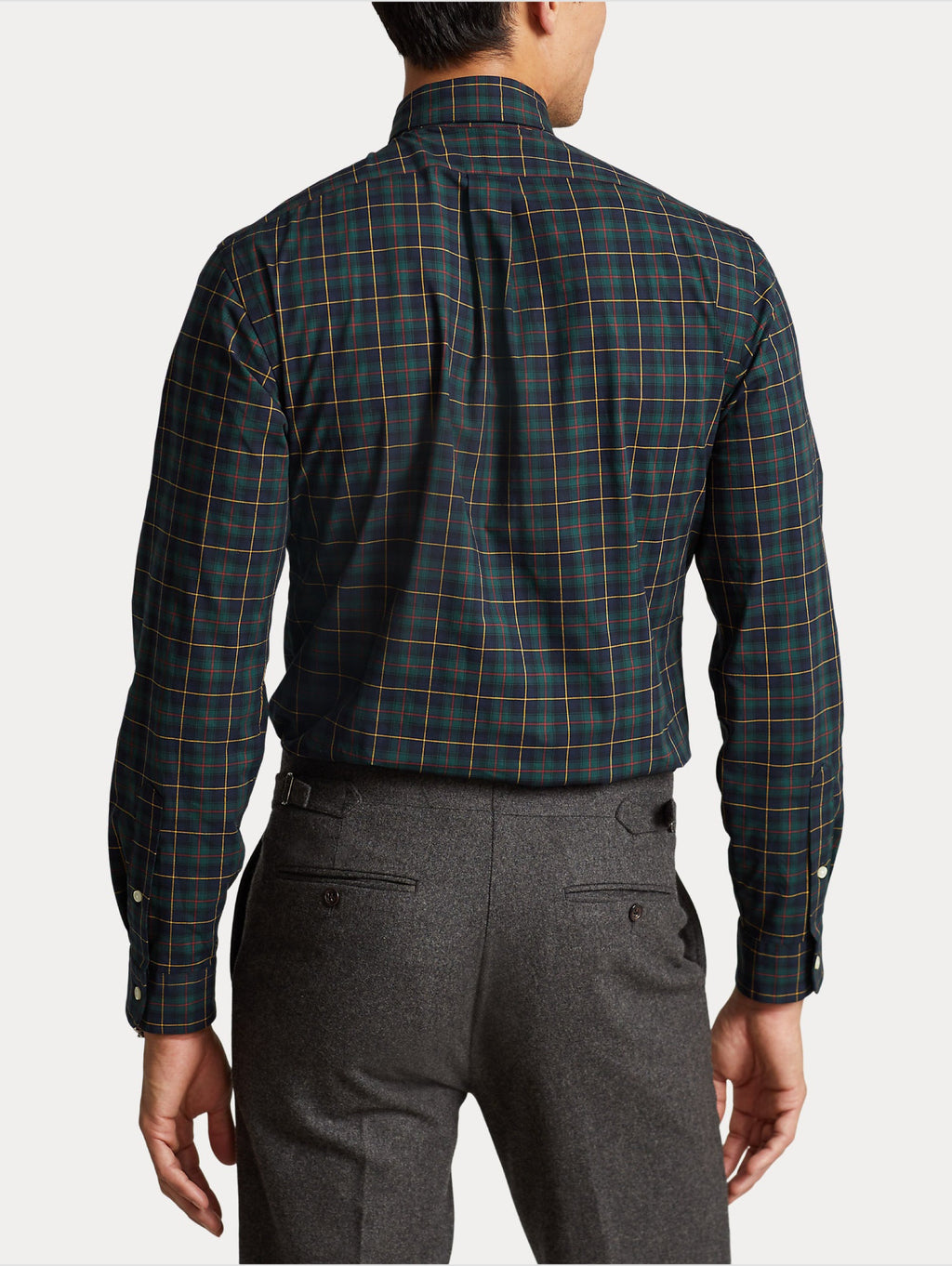 2026 New Arrival Camicia in Check Scozzese Verde/Blu