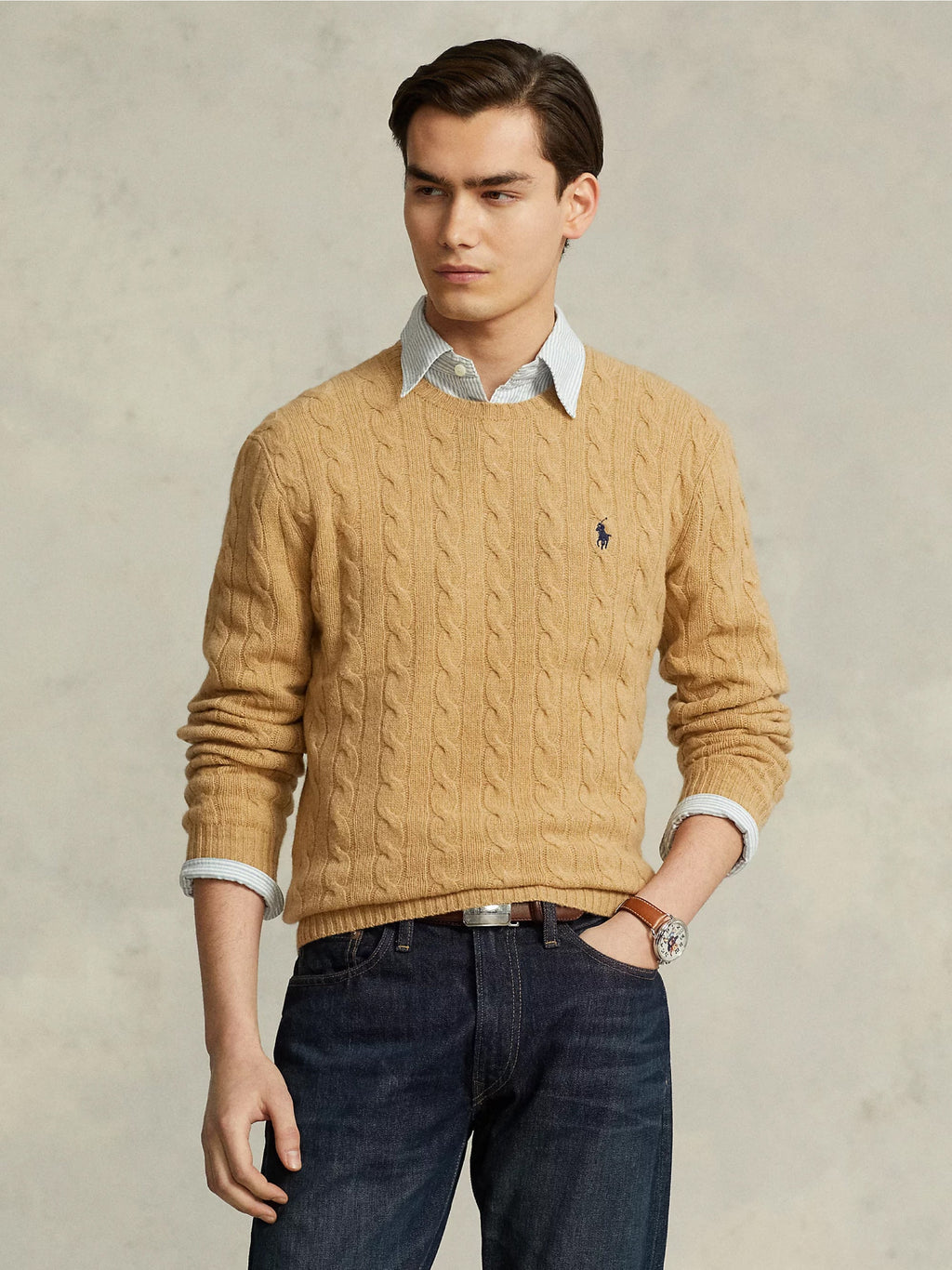 2026 New Arrival Maglia in Lana e Cashmere a Trecce Cammello