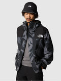 2026 New Arrival Giacca con Cappuccio Retro Mountain Stampa Grigio