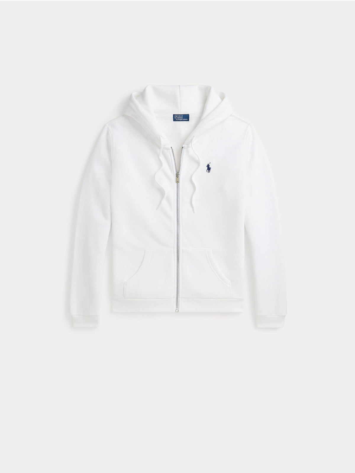 2026 New Arrival Felpa Full Zip con Cappuccio Bianco