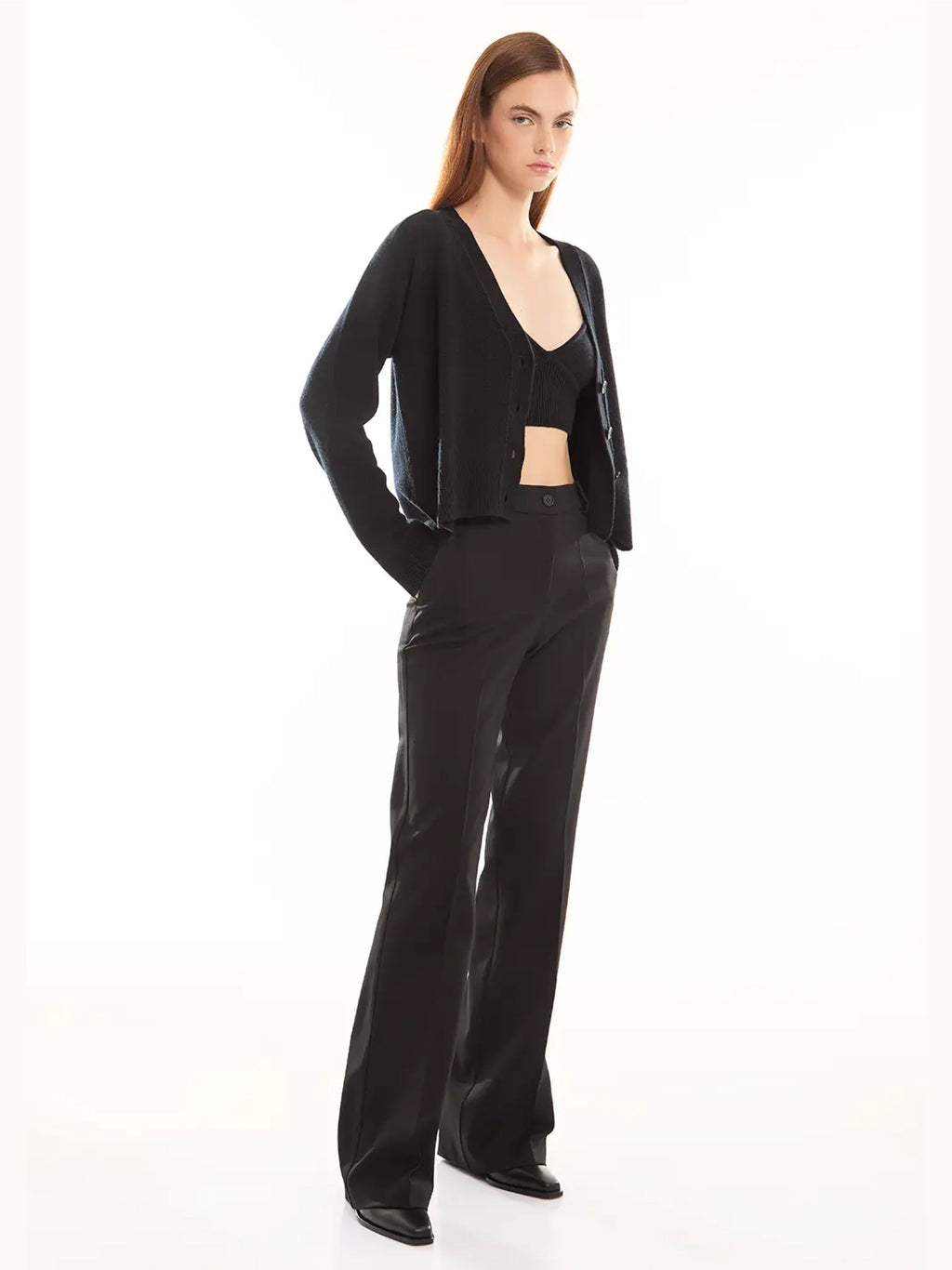 2026 New Arrival Cardigan in Lana e Cashmere Nero