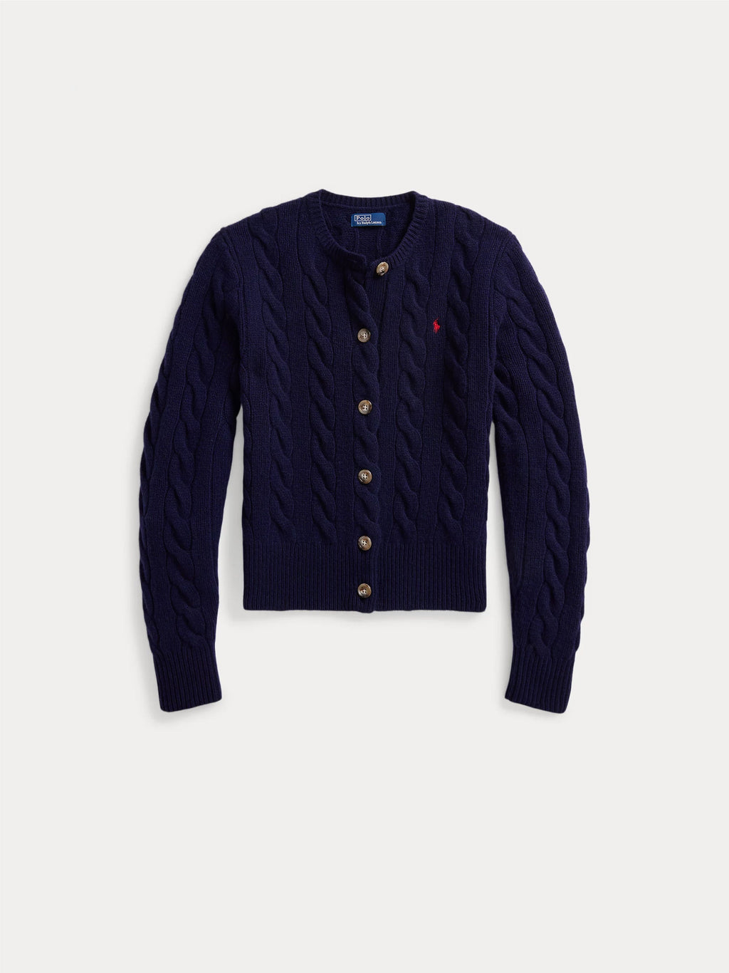 2026 New Arrival Cardigan a Trecce in Misto Cashmere Blu