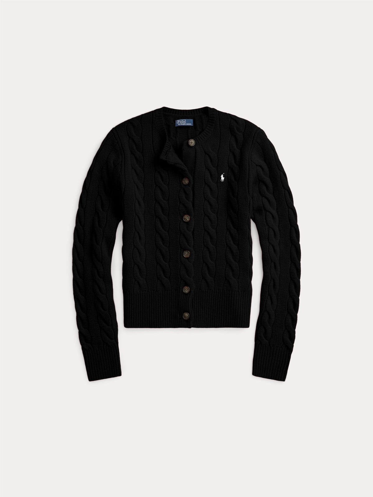 2026 New Arrival Cardigan a Trecce in Misto Cashmere Nero