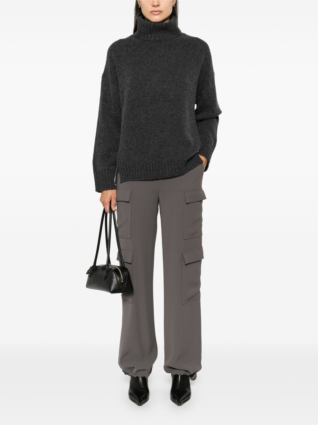 2026 New Arrival Pantaloni Cargo Ampi Pietra