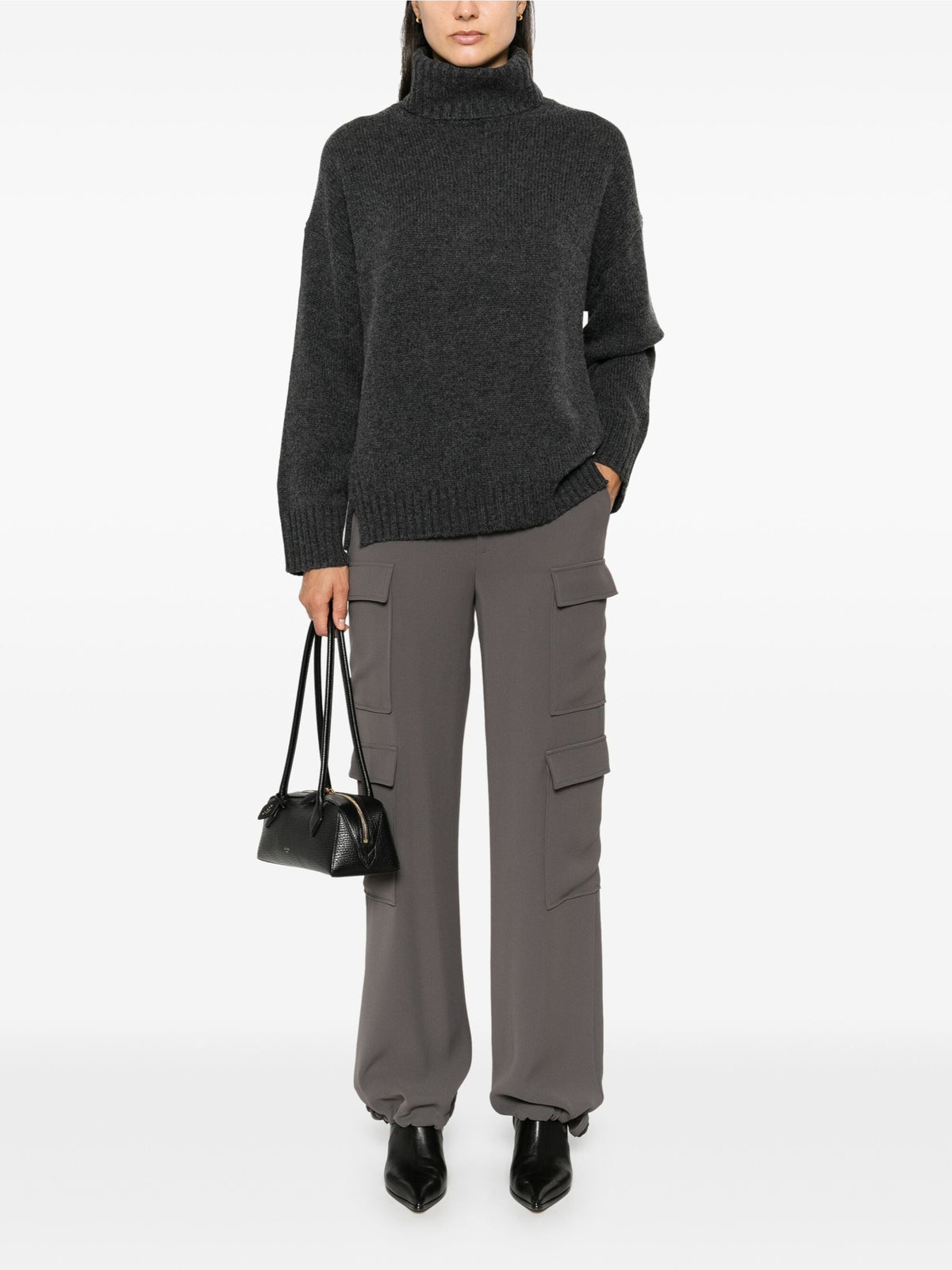 2026 New Arrival Pantaloni Cargo Ampi Pietra