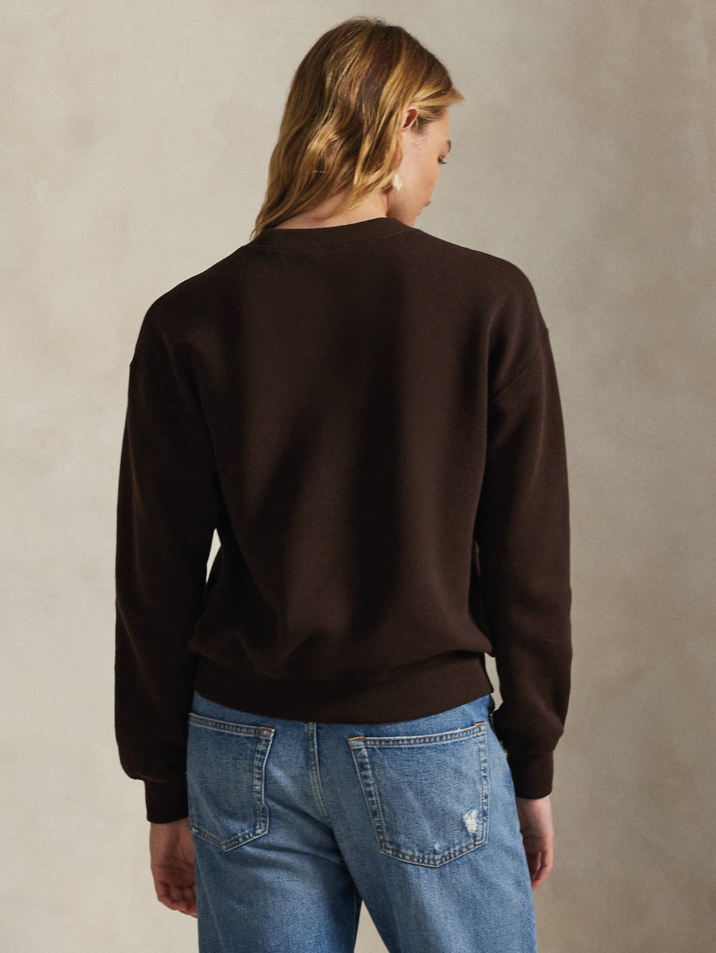 2026 New Arrival Felpa Gircollo in Pile di Cotone Marrone