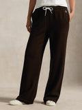 2026 New Arrival Pantaloni Gamba Ampia in Felpa Marroni