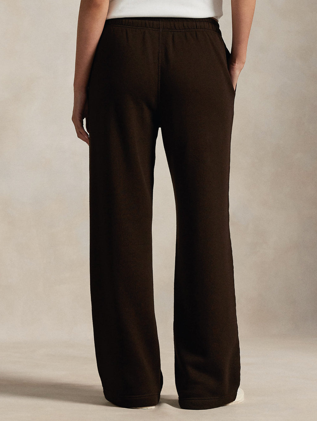 2026 New Arrival Pantaloni Gamba Ampia in Felpa Marroni