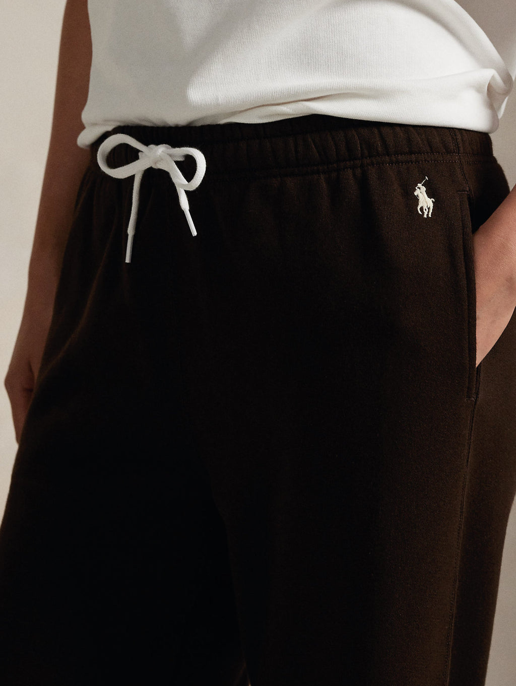 2026 New Arrival Pantaloni Gamba Ampia in Felpa Marroni