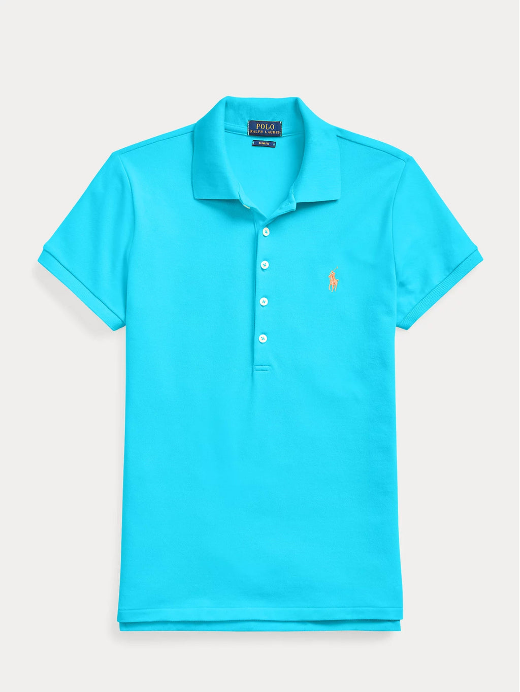 2026 New Arrival Polo Manica Corta Slim Fit Turchese