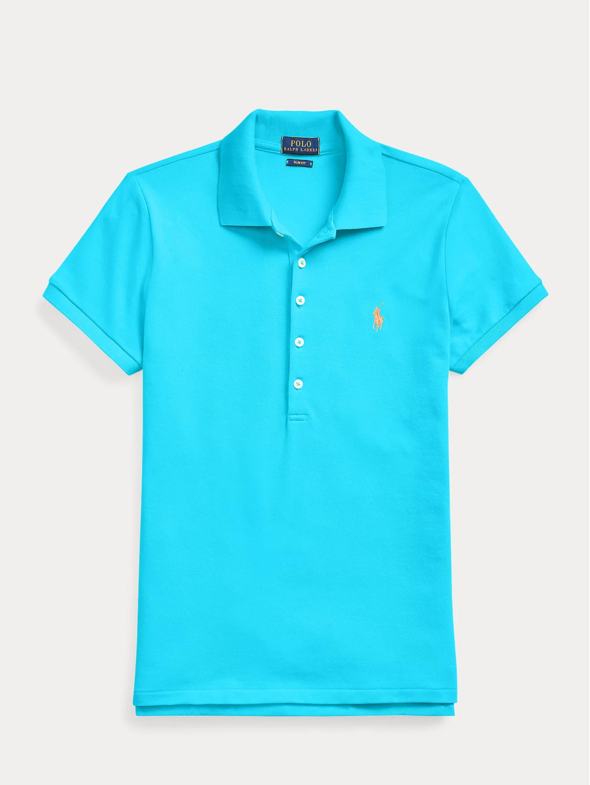 2026 New Arrival Polo Manica Corta Slim Fit Turchese