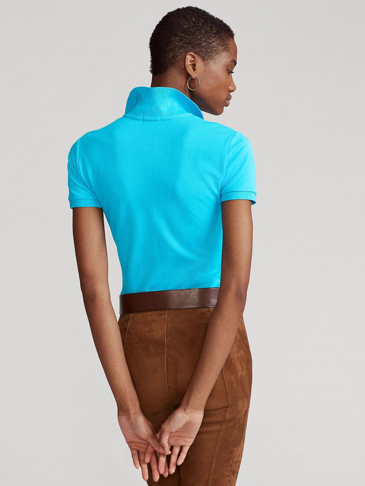 2026 New Arrival Polo Manica Corta Slim Fit Turchese