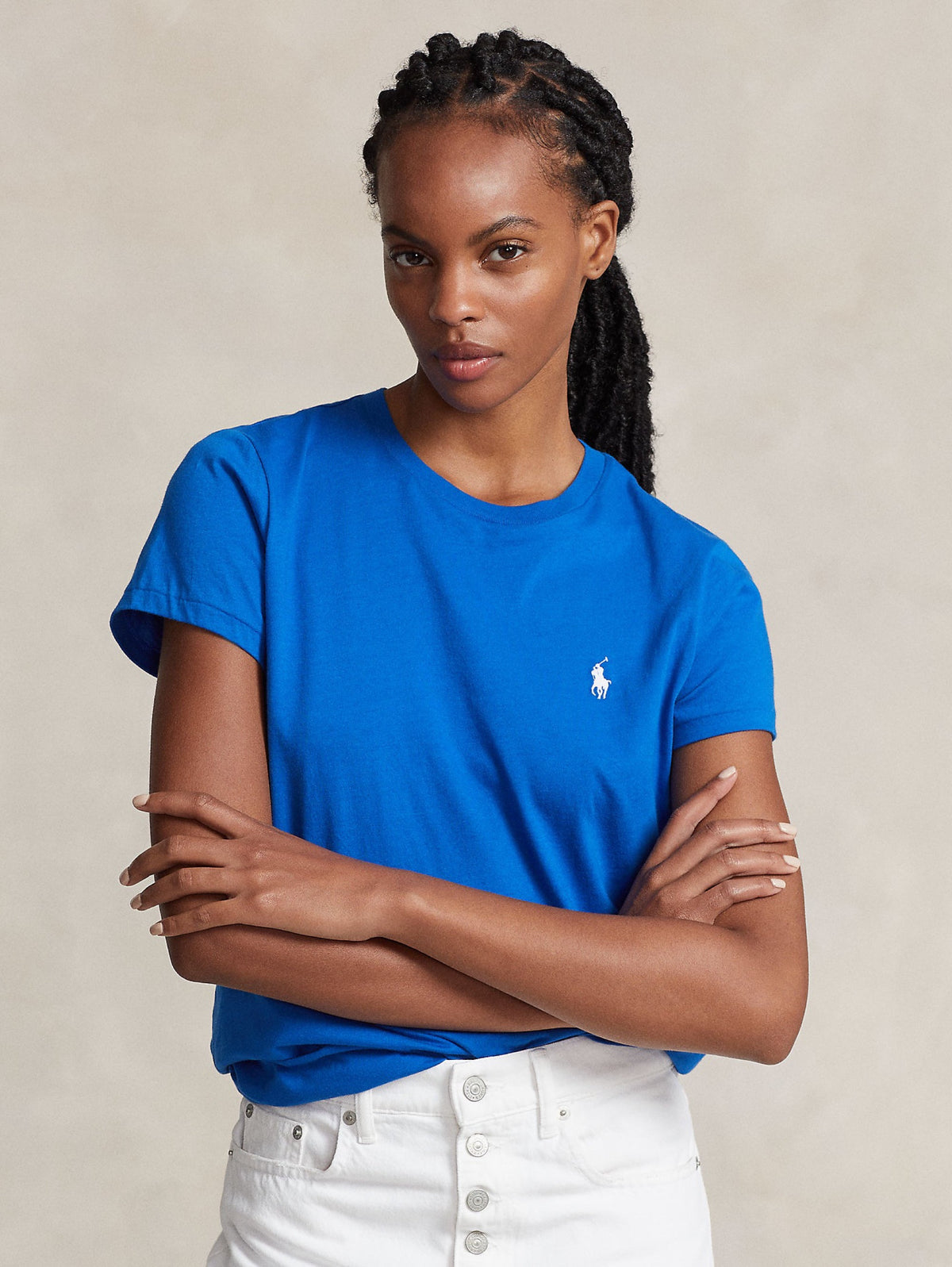 2026 New Arrival T-shirt Girocollo Blu Heritage