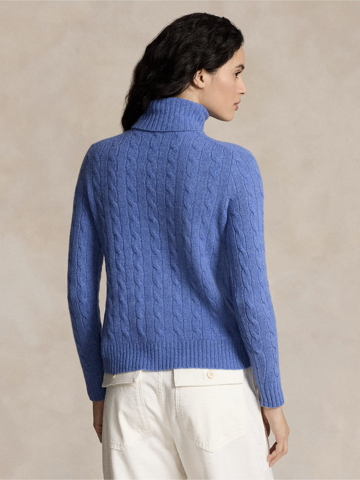 2026 New Arrival Maglia con Collo Alto a Trecce Blu