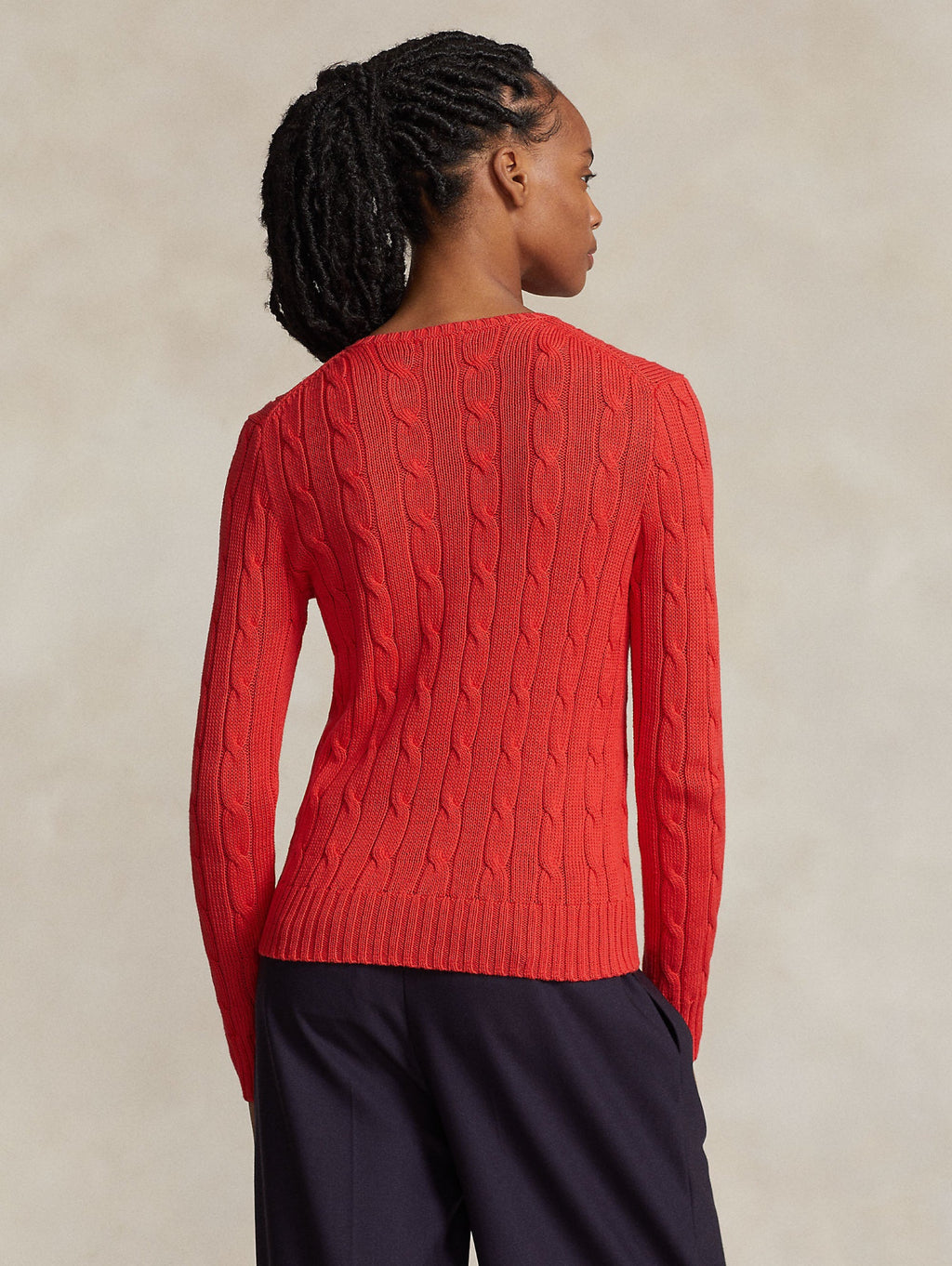 2026 New Arrival Maglia a Trecce in Cotone Ibisco