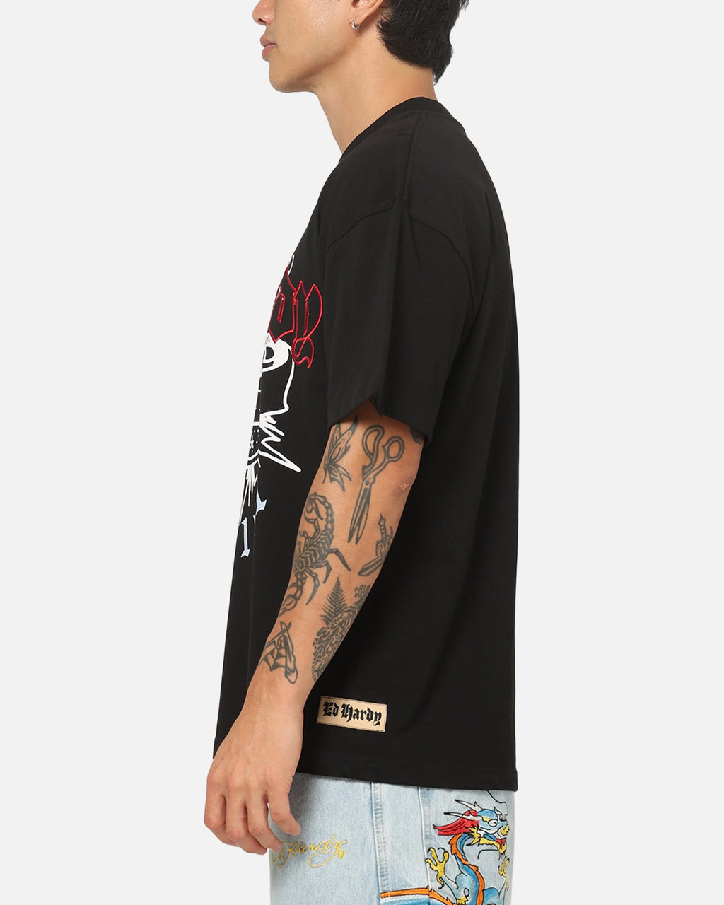 New Products Ed Hardy Flash T-Shirt Black