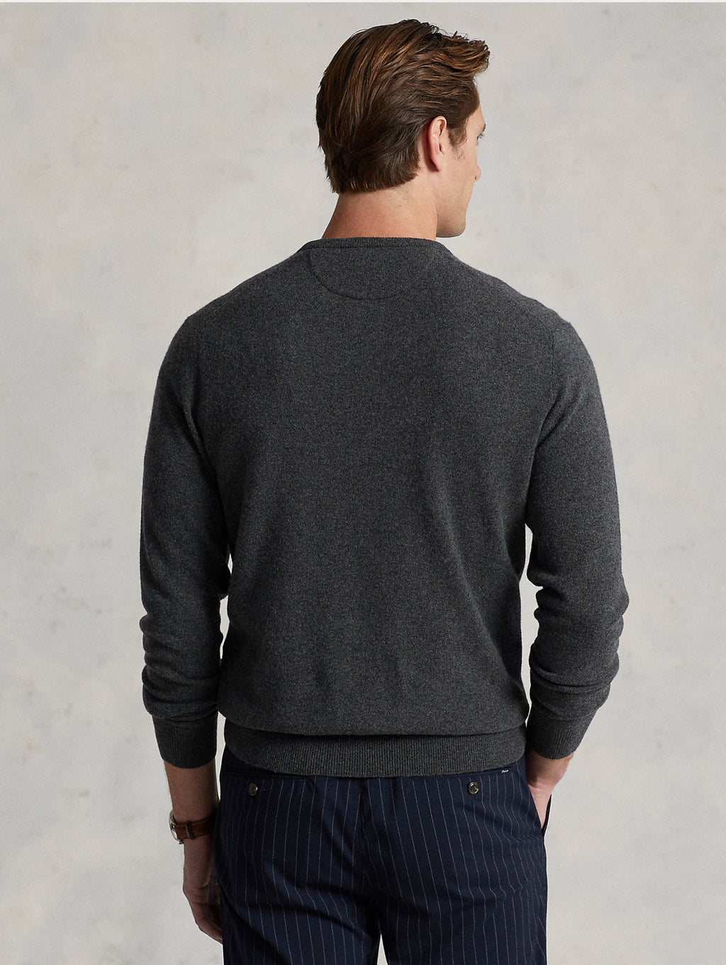 2026 New Arrival Maglia Girocollo in Lana Grigio Scuro