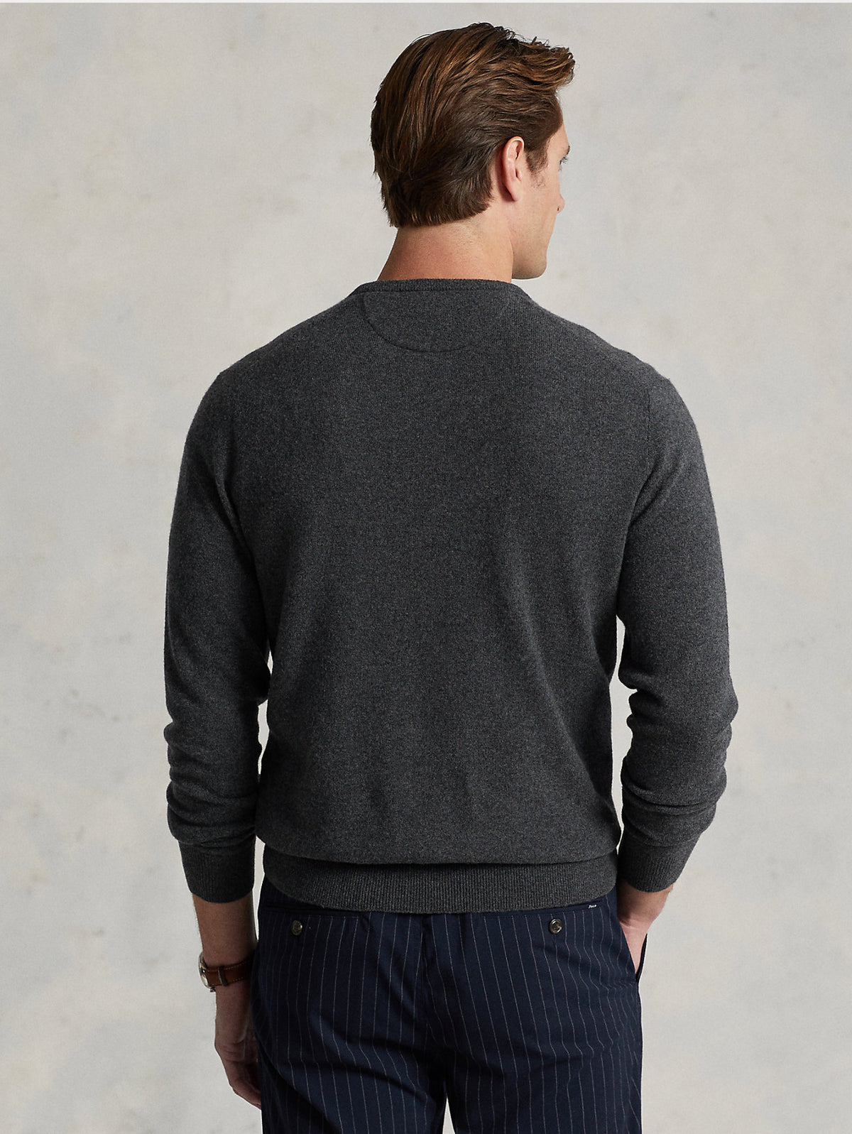 2026 New Arrival Maglia Girocollo in Lana Grigio Scuro