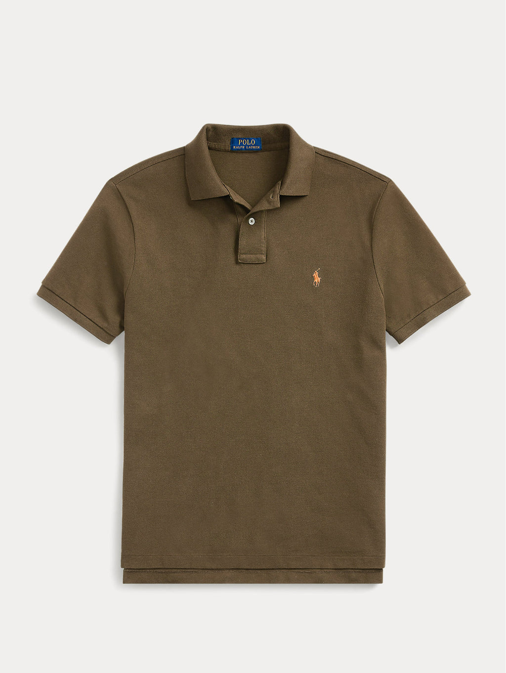 2026 New Arrival Polo in Piquet Slim Fit Verde Militare