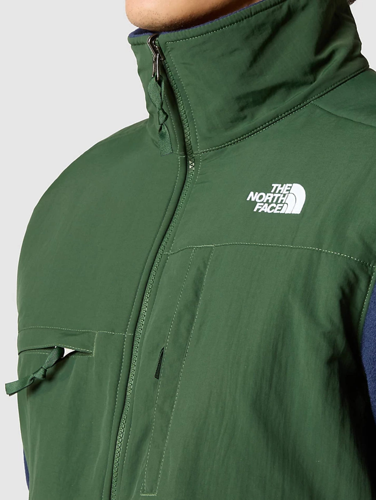 2026 New Arrival Giacca Denali in Pile Polartec Riciclato Verde/Blu