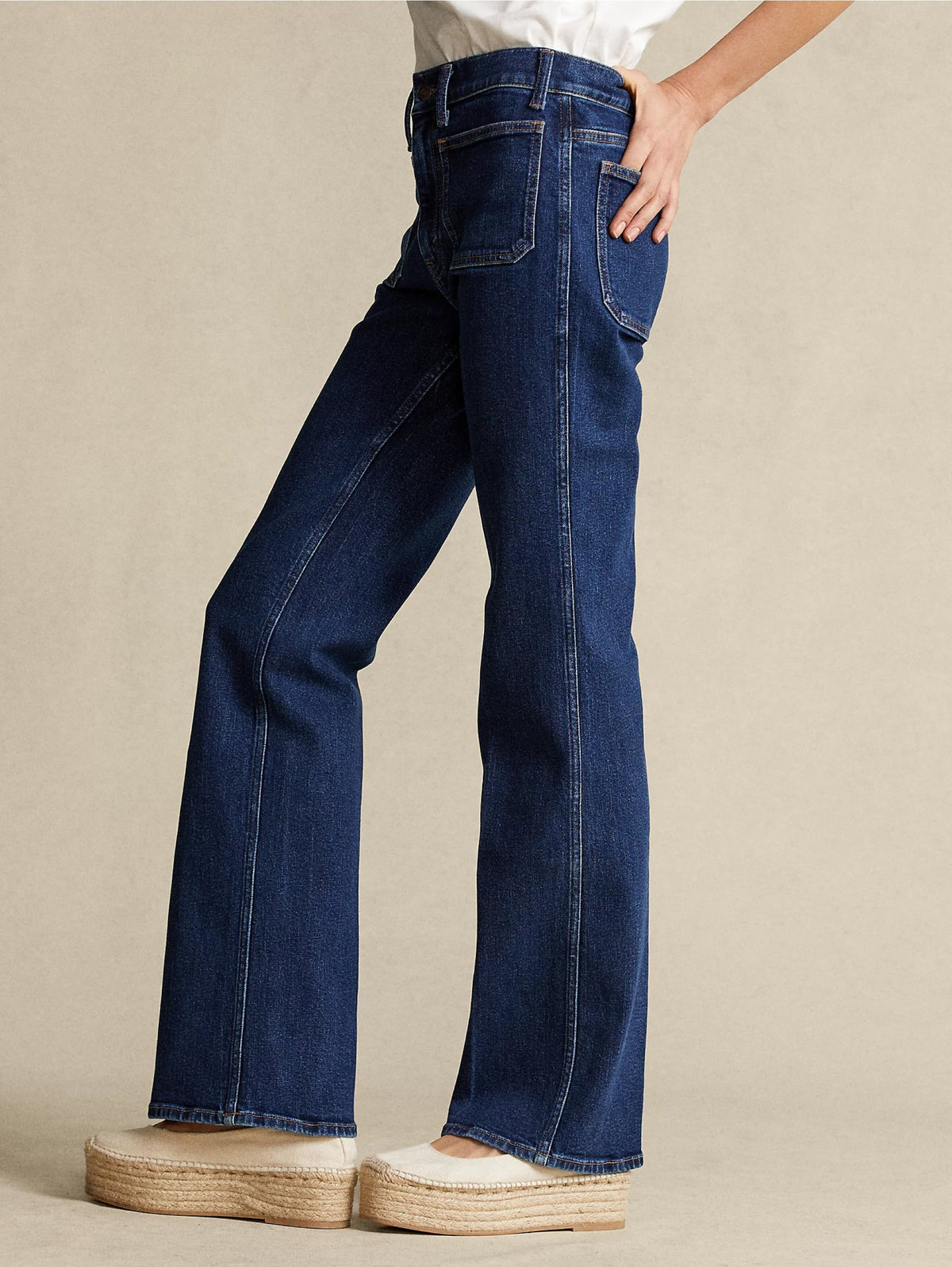 2026 New Arrival Jeans Gamba Larga Svasata Blu