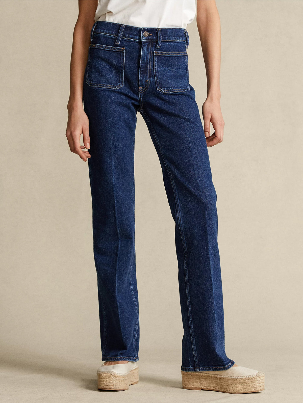 2026 New Arrival Jeans Gamba Larga Svasata Blu