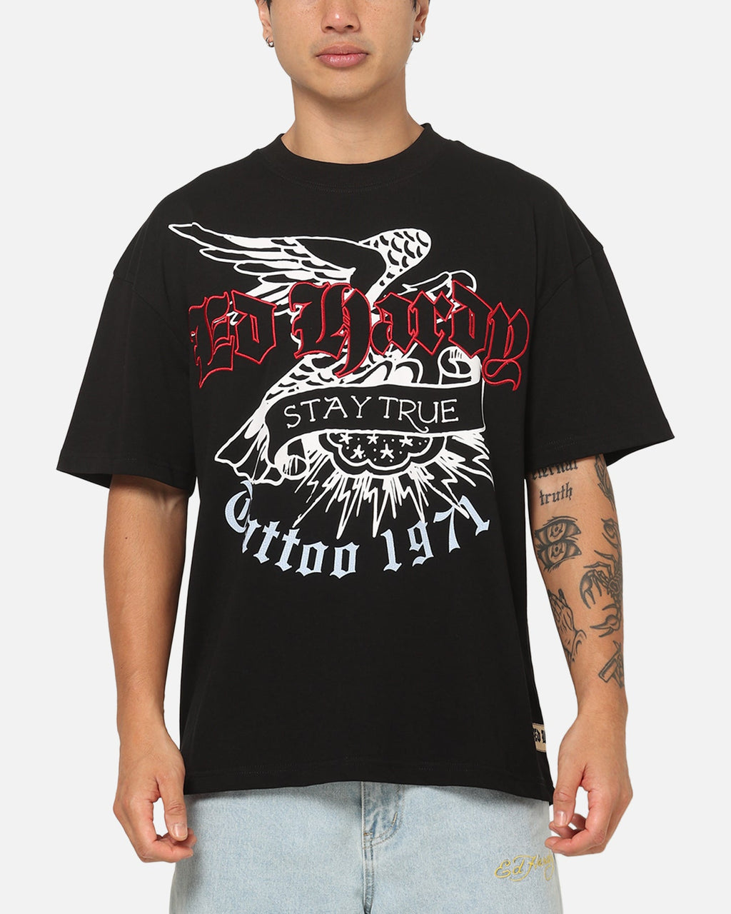 New Products Ed Hardy Flash T-Shirt Black