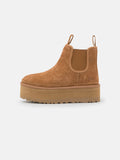 2026 New Arrival Stivaletti Chelsea con Platform Castagna