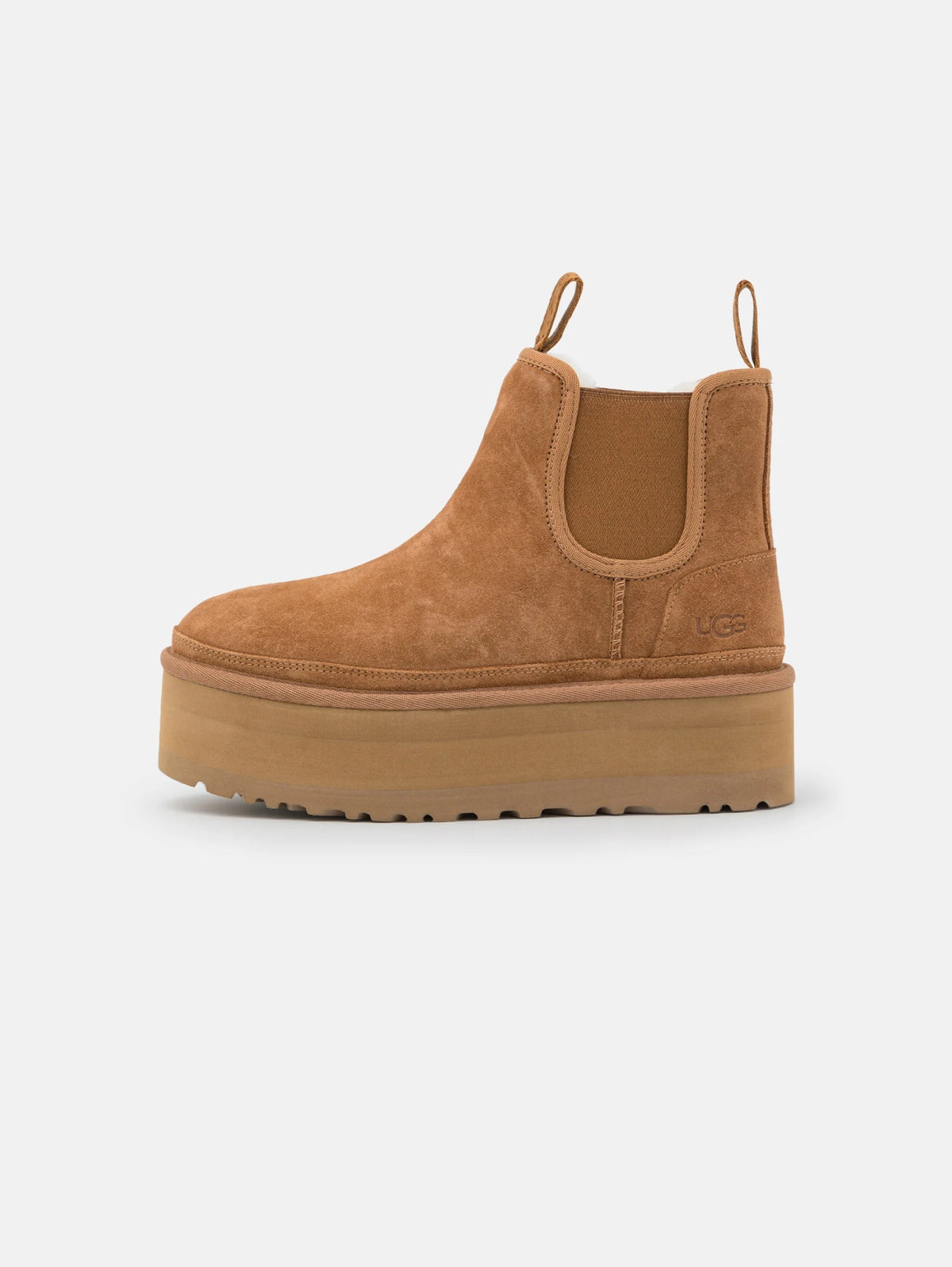 2026 New Arrival Stivaletti Chelsea con Platform Castagna