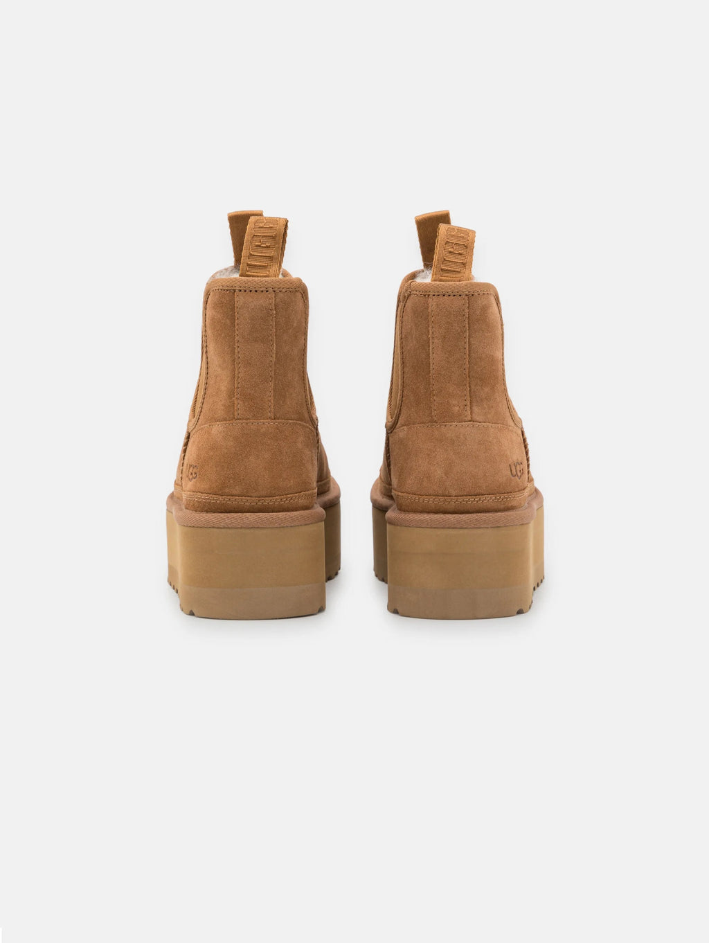 2026 New Arrival Stivaletti Chelsea con Platform Castagna