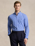 2026 New Arrival Camicia Fil--Fil in Cotone Traspirante Blu
