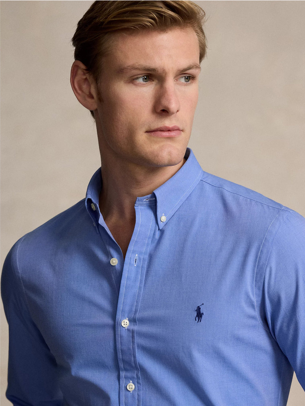 2026 New Arrival Camicia Fil--Fil in Cotone Traspirante Blu