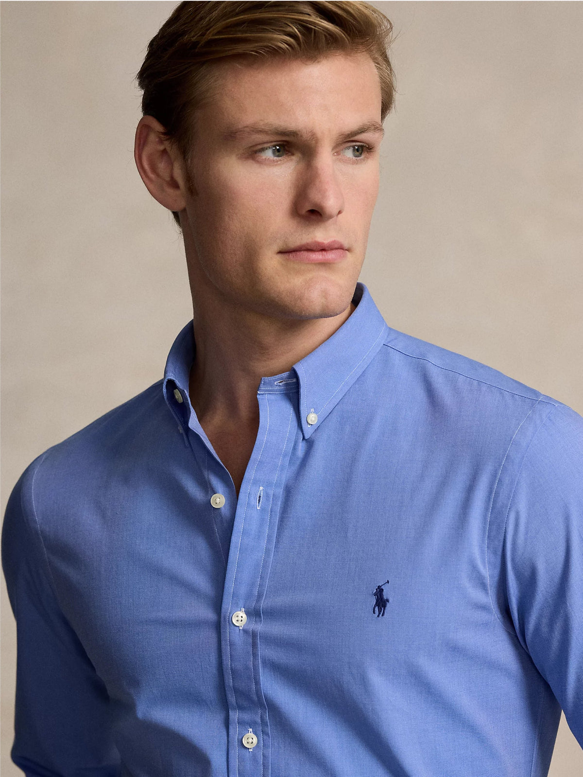 2026 New Arrival Camicia Fil--Fil in Cotone Traspirante Blu
