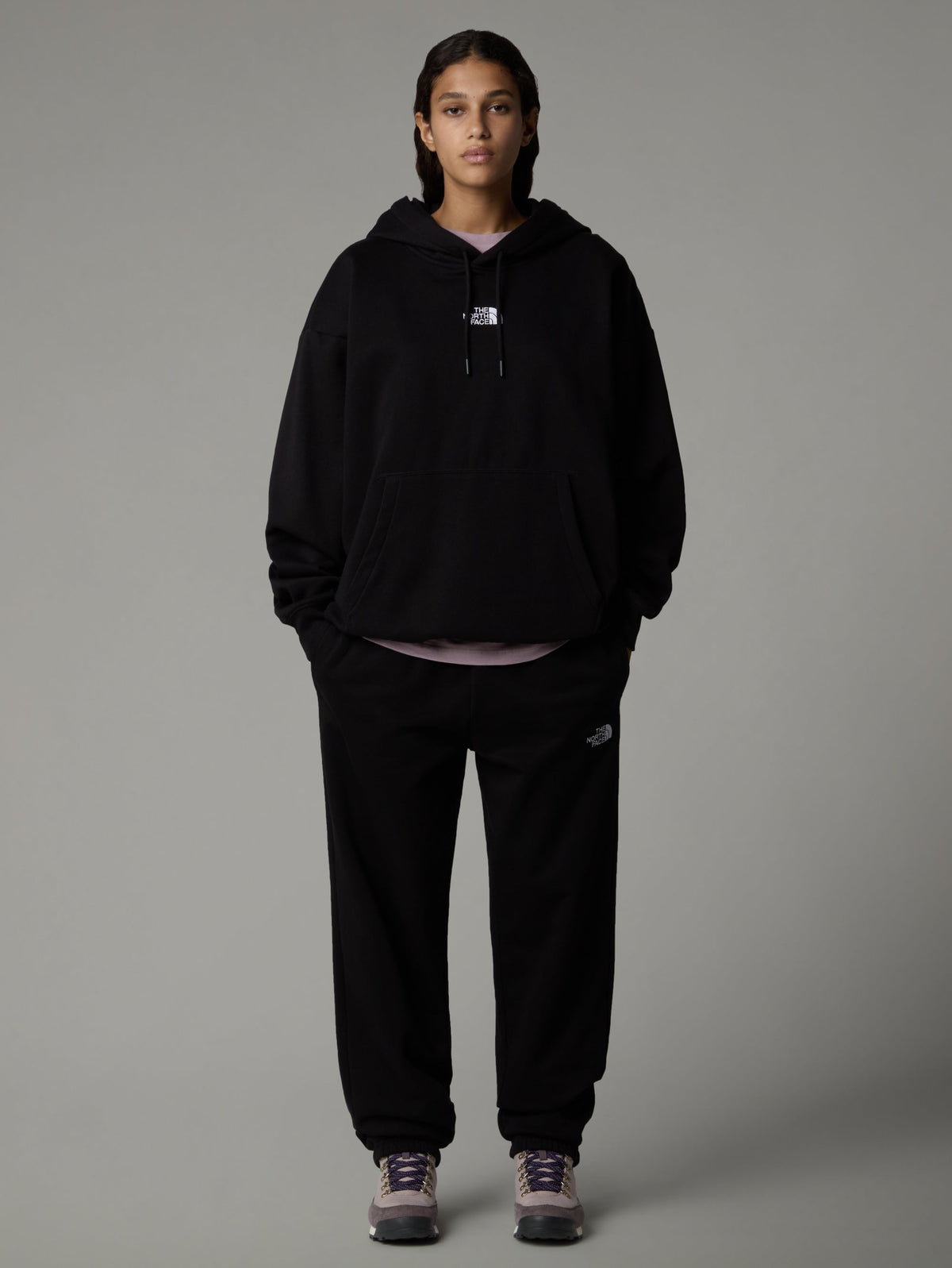 2026 New Arrival Felpa con Cappuccio Oversize Nero