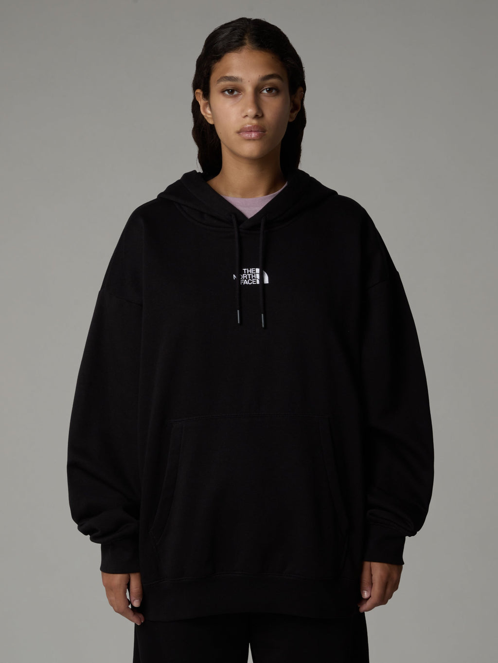 2026 New Arrival Felpa con Cappuccio Oversize Nero