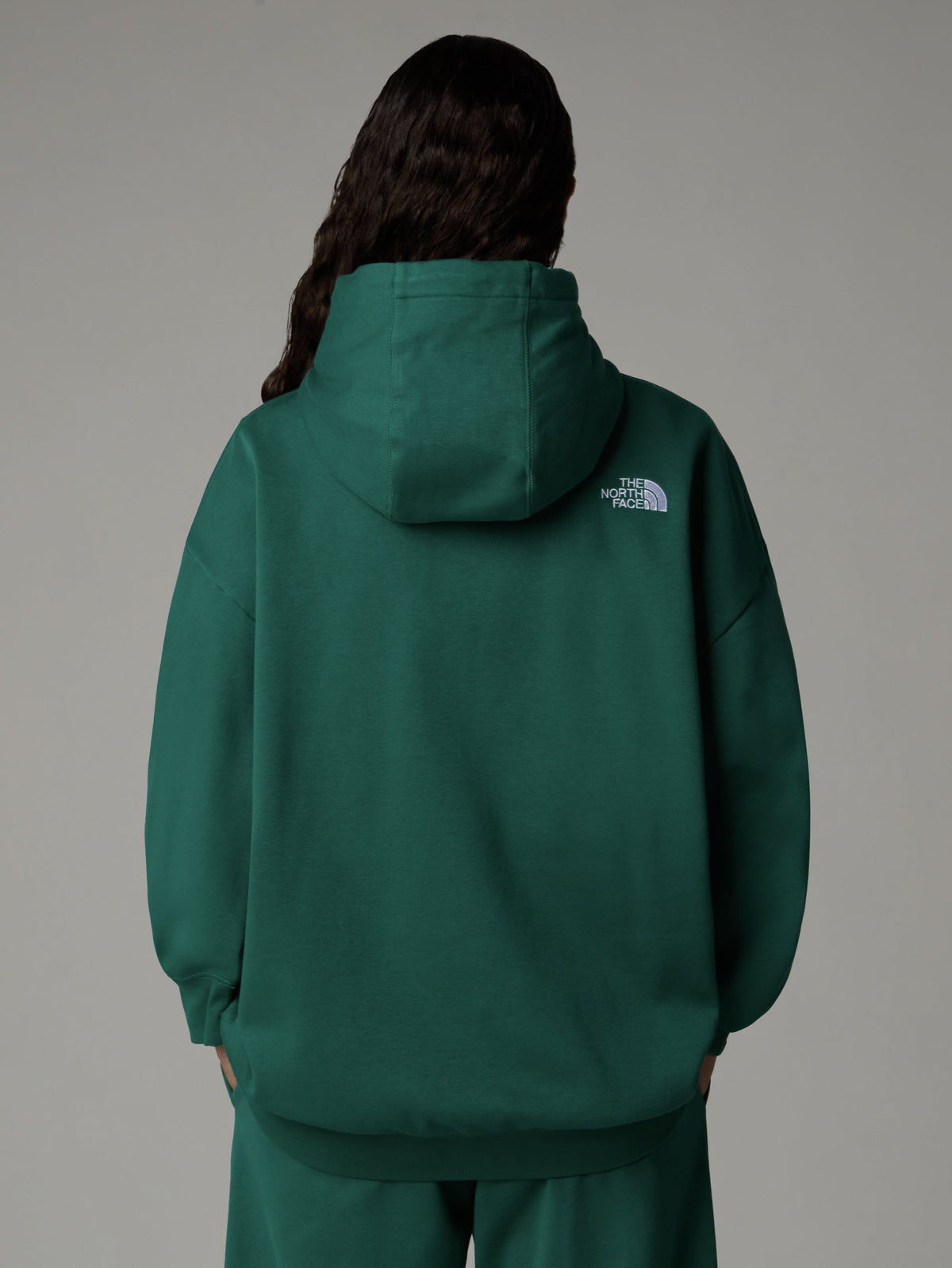2026 New Arrival Felpa con Cappuccio Oversize Verde