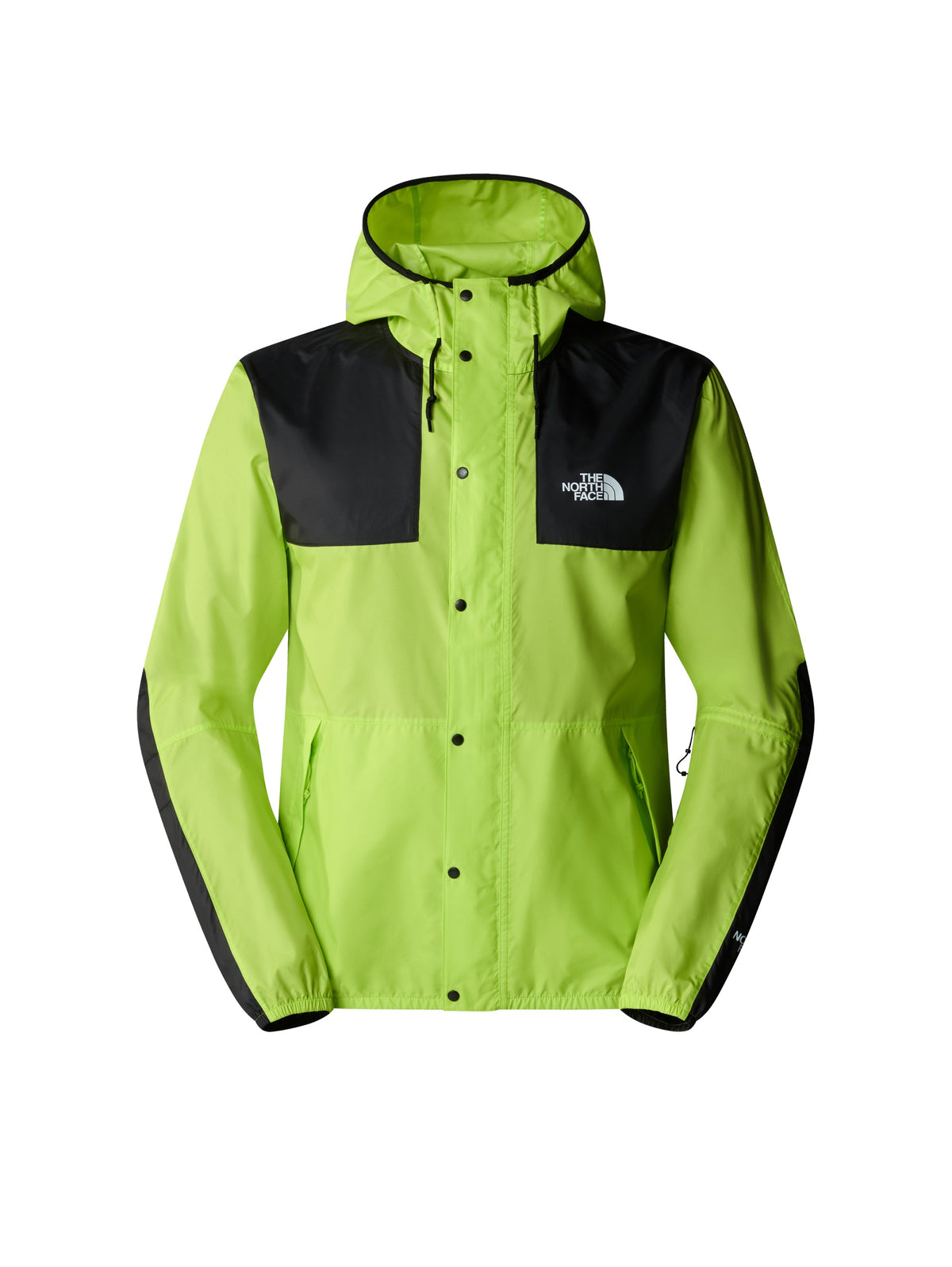 2026 New Arrival Giacca Moutain Color Block con Cappuccio Lime