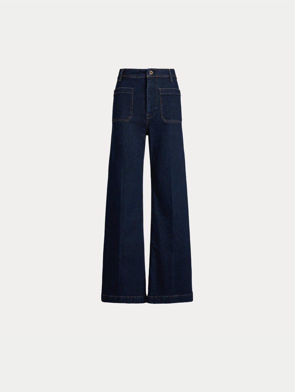 2026 New Arrival Jeans a Zampa in Denim Twill Blu