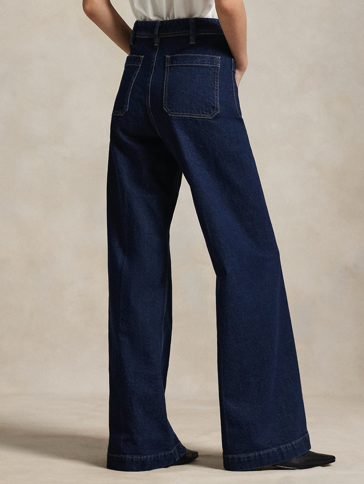 2026 New Arrival Jeans a Zampa in Denim Twill Blu