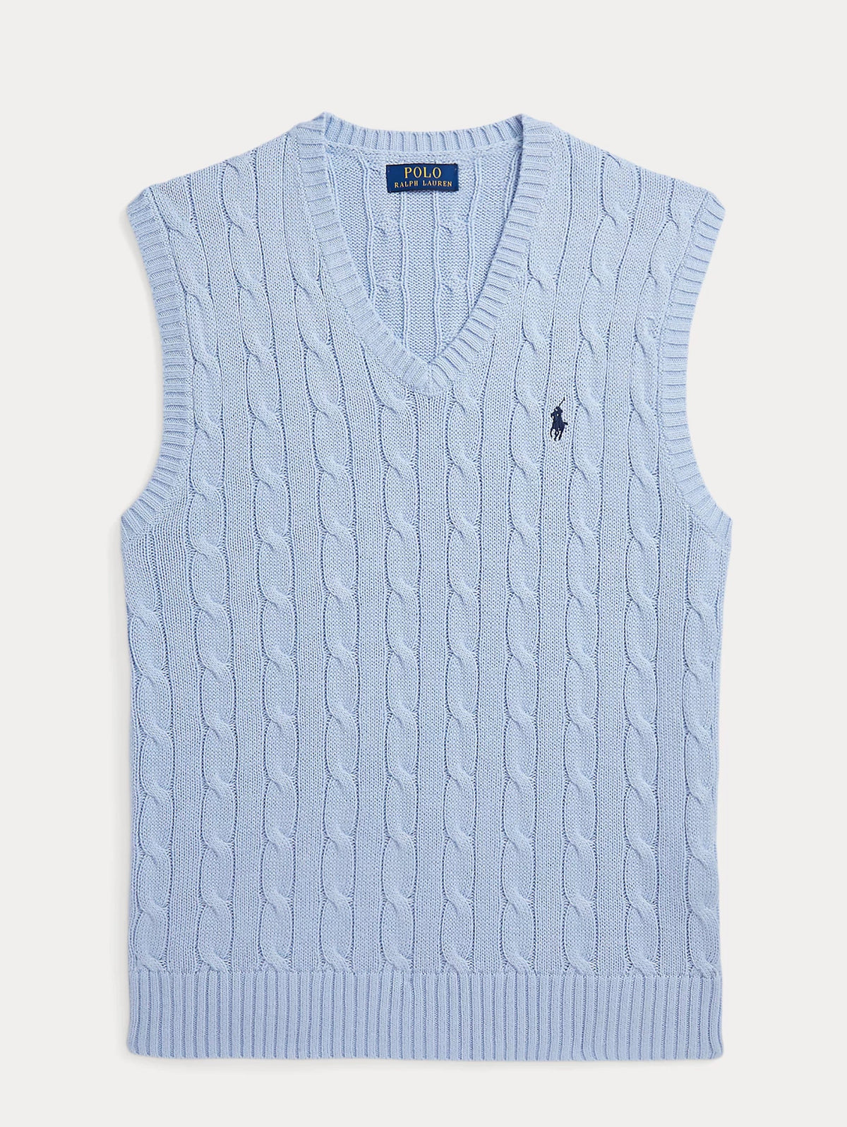 2026 New Arrival Gilet in Maglia a Trecce Celeste