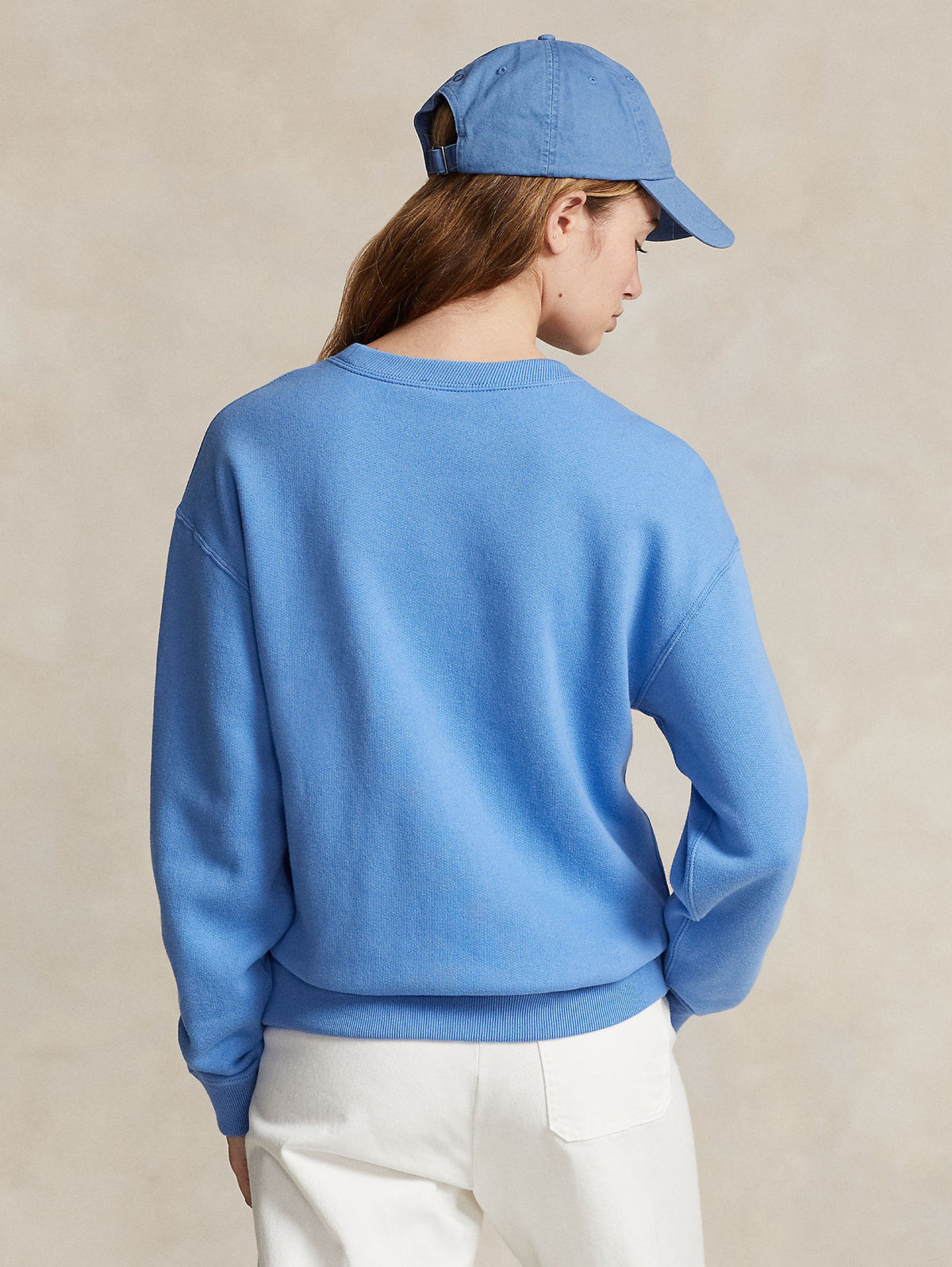 2026 New Arrival Felpa Girocollo Relaxed Fit Blu