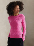 2026 New Arrival Maglia a Trecce in Misto Cashmere Fucsia