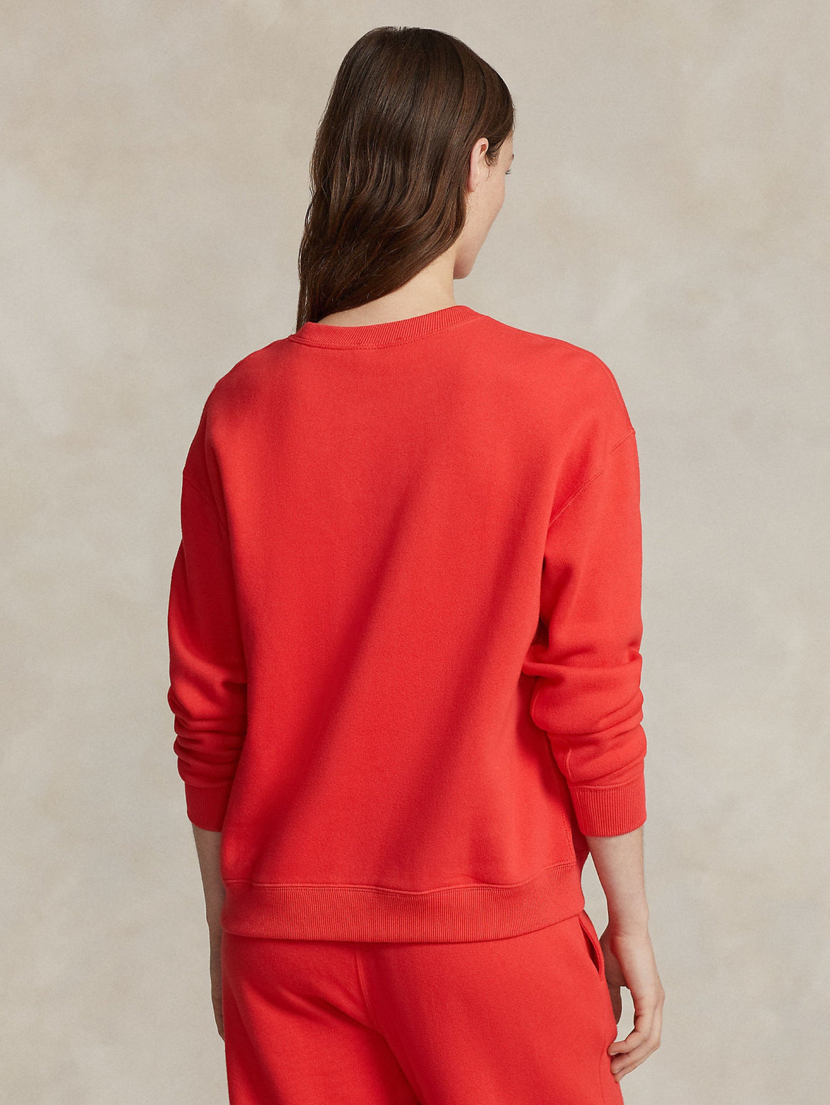 2026 New Arrival Felpa Girocollo Relaxed Fit Rosso