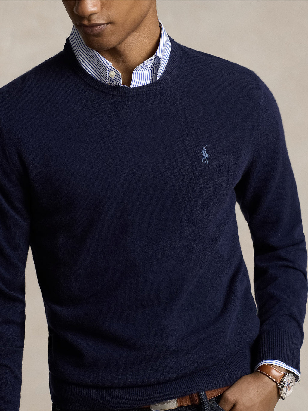 2026 New Arrival Maglia Girocollo in Lana Blu