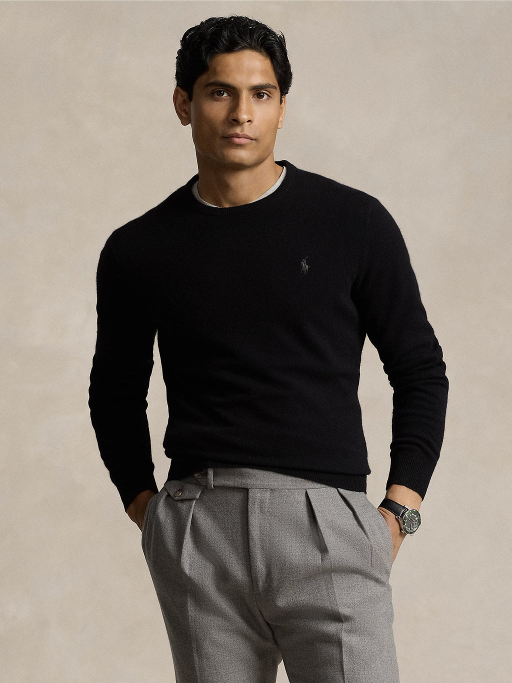 2026 New Arrival Maglia Girocollo in Lana Nero